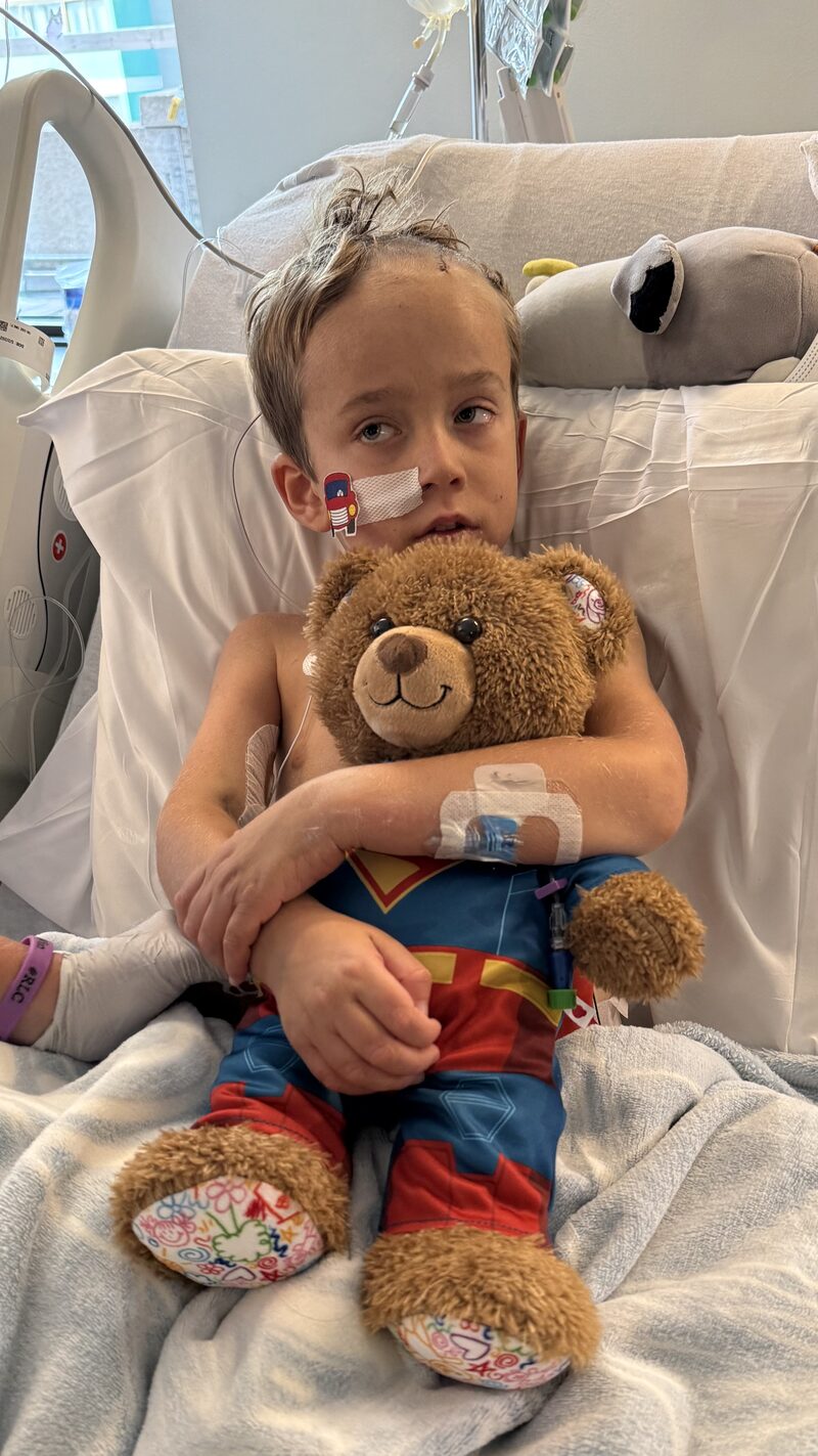 James in the hospital